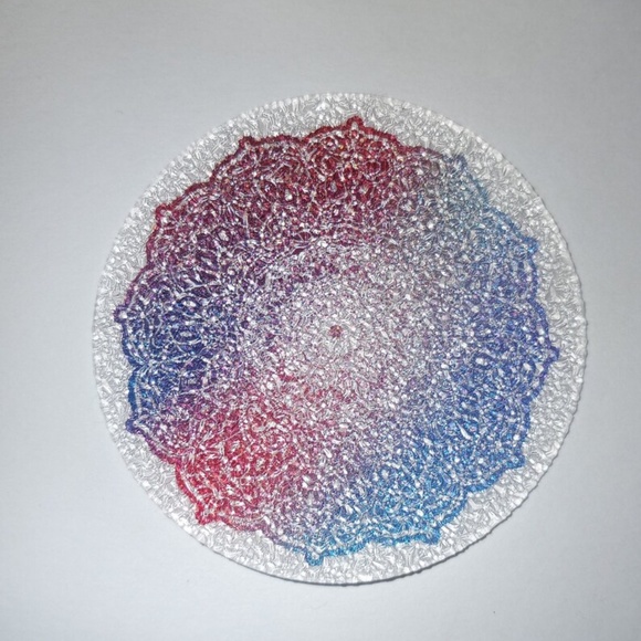 8 Pieces Of Colorful Textured Holographic Mandala Stickers - Picture 5 of 10